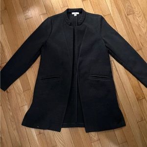 Halston wool blend tailored overcoat